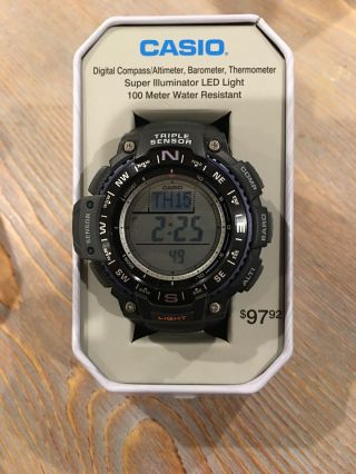 Casio Sgw1000 - 1atn - - Triple Sensor - - Compass,  Altimeter/barometer,  Thermometer
