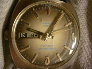 VINTAGE 1973 CARAVELLE (BULOVA) AUTOMATIC ALL S.  S.  WATCH 3