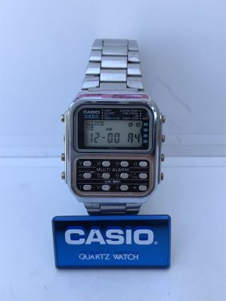 Casio Watch CA - 951 Mod 166 Calculator Vintage Rare Japan Multi Alarm Wristwatch 2