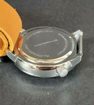 Morphic M74 Series Stainless Steel Leather Strap Men ' s Wrist Watch 2
