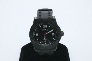 Gevril Seacloud Rubber Black Dial Watch