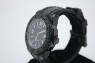 Gevril Seacloud Rubber Black Dial Watch 2