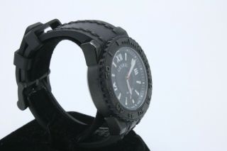 Gevril Seacloud Rubber Black Dial Watch 3
