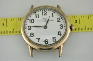 Vintage " Ball Watch Co ",  21 Jewel Wrist Watch Movement.