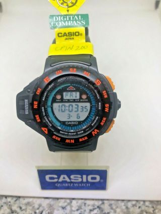 Rare Vintage Casio Cpw200 Digital Compass 1030 Japan Made Watch Cpw - 200 Nos