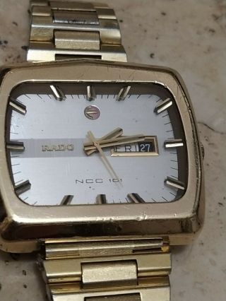 Vintage Rado Ncc 101 Automatic Men Wrist Watch