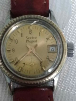 VINTAGE WATCH SWISS SECTOR PHIGIED MECHANICAL WATCH CAL.  FHF 36 - 2 3