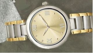 Silpada Silver &gold Tone Stainless Steel Watch Time To Celebrate T3202 $179msrp