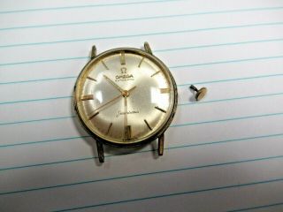 Vintage Running 14k Gf Omega Automatic Seamaster Wristwatch