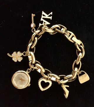 Anne Klein Charm Style Bracelet 10 - 7604chrm Wrist Watch For Women