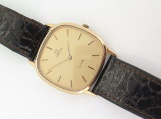 Vintage Omega De Ville Gold Plated Quartz Watch 191 0219 $1 No Res