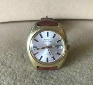 Vintage Montine 25 Jewel Gold Plated Automatic Swiss Watch