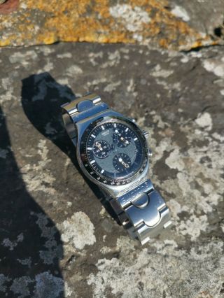 Mens Swatch Irony Chronograph 4 Jewels Swiss Made V8 Watch.