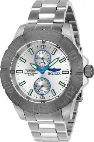 Mens Invicta 23642 Pro Diver Steel Bracelet Watch