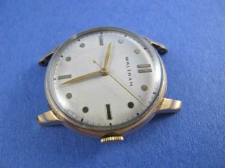 WALTHAM MENS 6/0 D GOLD FILLED SWEEP SECONDS DIAL TO RESTORE TICKS 3