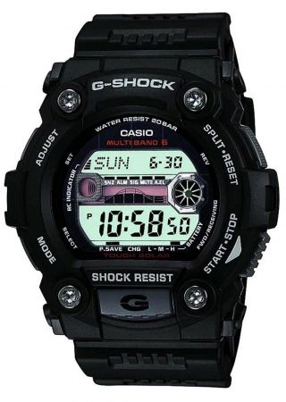 Casio Watch G - Shock Gw - 7900 - 1wc Solar Powered Tide Graph