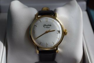 GOLD GUB Glashutte cal 69.  1 mechanical german wrist watch 3