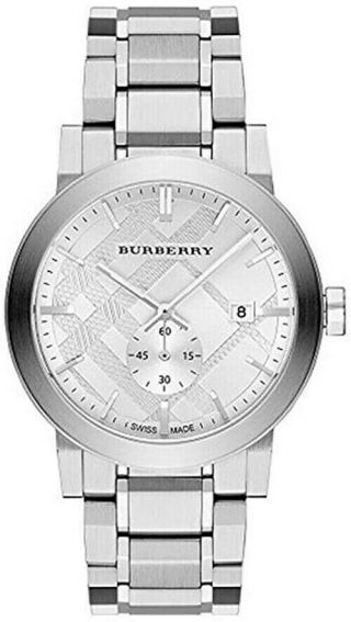 Burberry Bu9900 The City Silver Dial Stainless Steel Men 