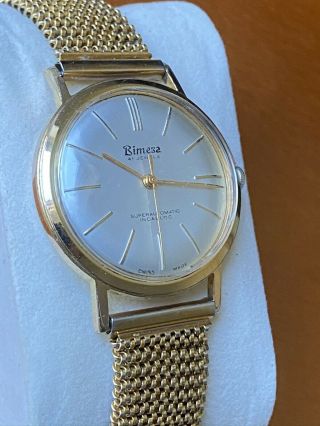 Vintage Mens Automatic Watch Bimesa 41 Jewels Swiss Made