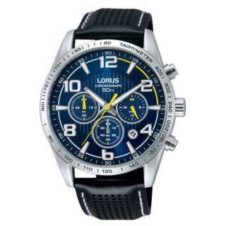 Lorus Gents Chronograph Leather Strap Watch - Rt301ex9 Lnp