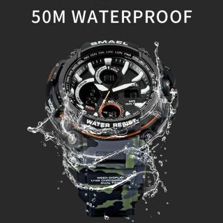 Smael Sport Watches Waterproof Men Watch Led Digital Watch Military Male