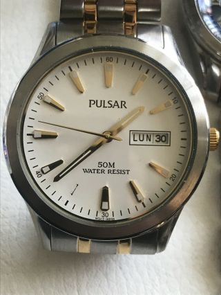 Joblot of 5 Watches And Repairs Inc Citizen Perpetual Rotary Pulsar 2