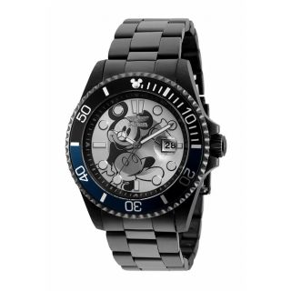 Invicta Disney 43mm Pro Diver Ltd Ed Quartz Stainless Watch Black Silver 32454