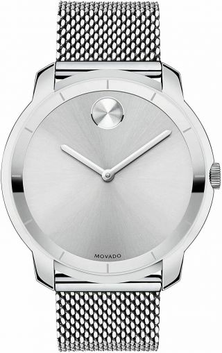 Movado Bold 3600260 Silver Stainless Steel Men 