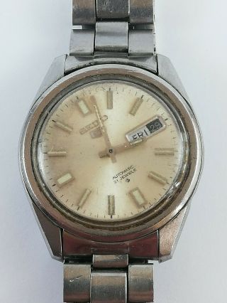 Vintage Seiko 5 6119 - 8083 Automatic 21 Jewels Japan Watch Not