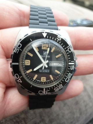 Vintage Swiss Diving Watch,  Submariner Full Automatic 23802