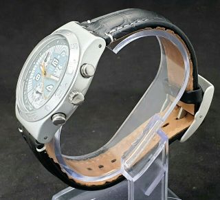 Swiss Made Swatch Irony Chronograph Date Men ' s Wrist Watch 4 Jewels 3
