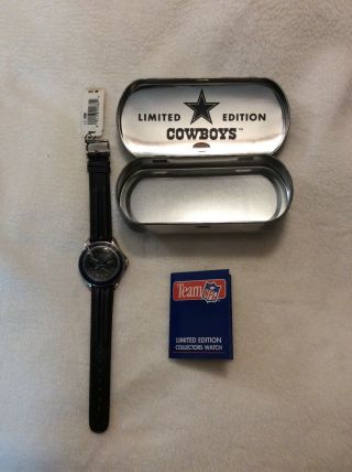 Fossil Dallas Cowboy Limited Edition Collectors Watch,  In Tin With Tags/booklet