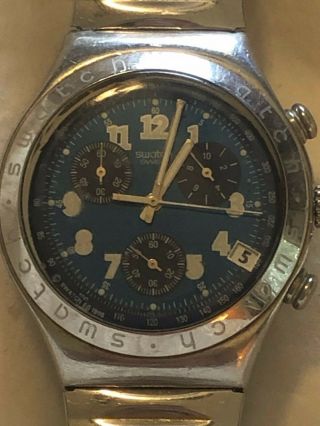 Swatch Irony AG1996 Chronograph Mens Watch Swiss Made Four Jewels Great 2