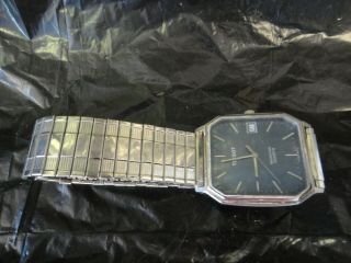 Tissot Seastar Date Mans Watch Quartz,  Needs Battery Spiedel Band
