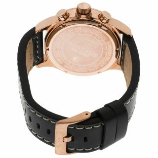Invicta Specialty 1429 Men ' s 18K Rose Gold Plated Leather Chronograph Watch 46mm 3