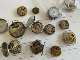 28 WW1 Trench Watches Including Rolex Marconi And Parts For Repair Or Parts 2