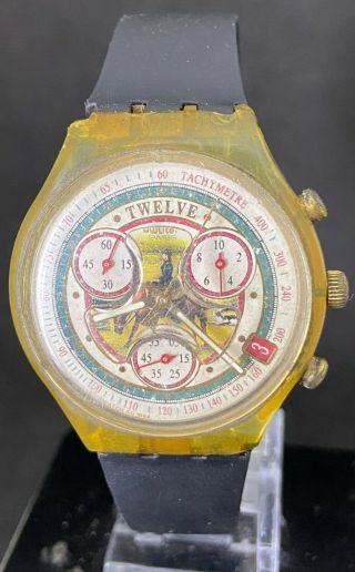 Swatch Irony Ag 1994 Quartz Chronograph Swiss Made Men 