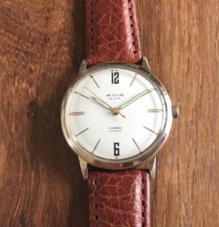 Avia Deluxe Automatic 1960s Watch Serviced