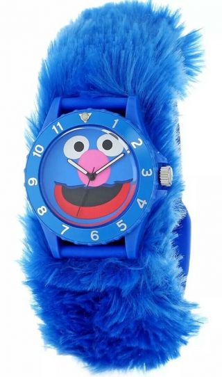 Rare Sesame Street Furry Grover Blue Slap Watch Unique Gift Cool Kids