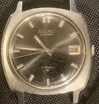 Vintage Sieko Automatic Japan Mens 17 C 41r 7005 - 7060 Watch Is Fine