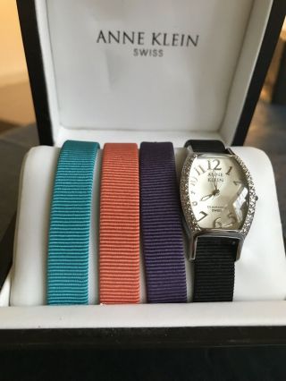 Anne Klein Swiss Timepieces Watch Set With Interchangable Bands