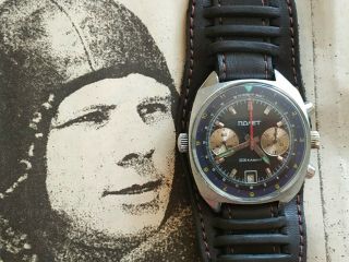 Vintage Watch Poljot 3133 Sturmanskie Russian Soviet Mechanica Chronograph Ussr