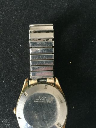 Vintage Elgin Gents Automatic Watch Runs 3