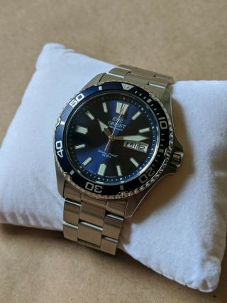 Orient Mako Usa Ii,  Special Edition Blue Dial,  Sapphire Crystal,  Saa0200bd