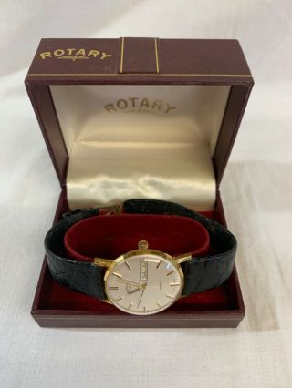 Men’s Vintage Rotary Quartz Watch Day & Date 1982.  (battery)