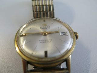 Tissot Visodate Seastar Automatic Wristwatch Gold Plate With Date.  Vintage
