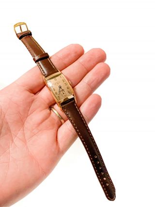 Unique Rose Gold Lord Elgin Classic 21 Jewel 14k Watch