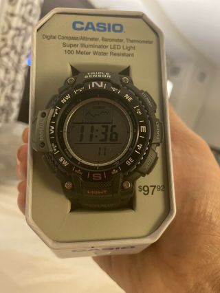 Casio Sgw1000 - - Triple Sensor - - Compass,  Altimeter/barometer,  Thermometer