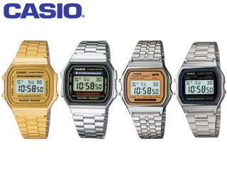 Casio Unisex Classic Retro Digital Watch In Stainless Steel