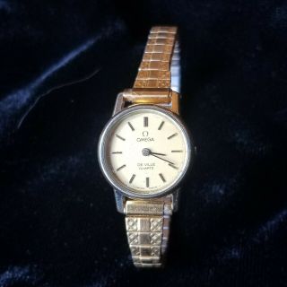 Omega Watch De Ville Quartz 10k Gold Fill Women 